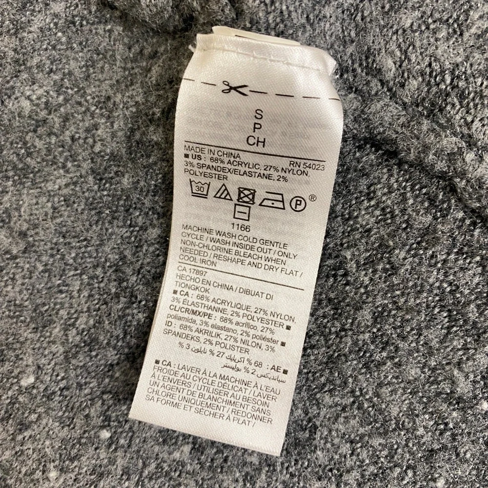 Old Navy Cardigan Sweater Women's‎ Size Small Gray Speckled Open Front Pockets